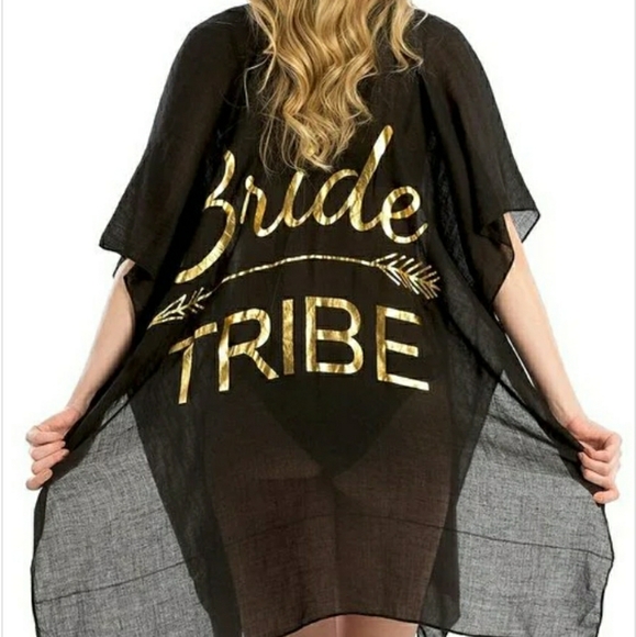 Bride Tribe Wedding Theme Beach Cover Up - Picture 1 of 5